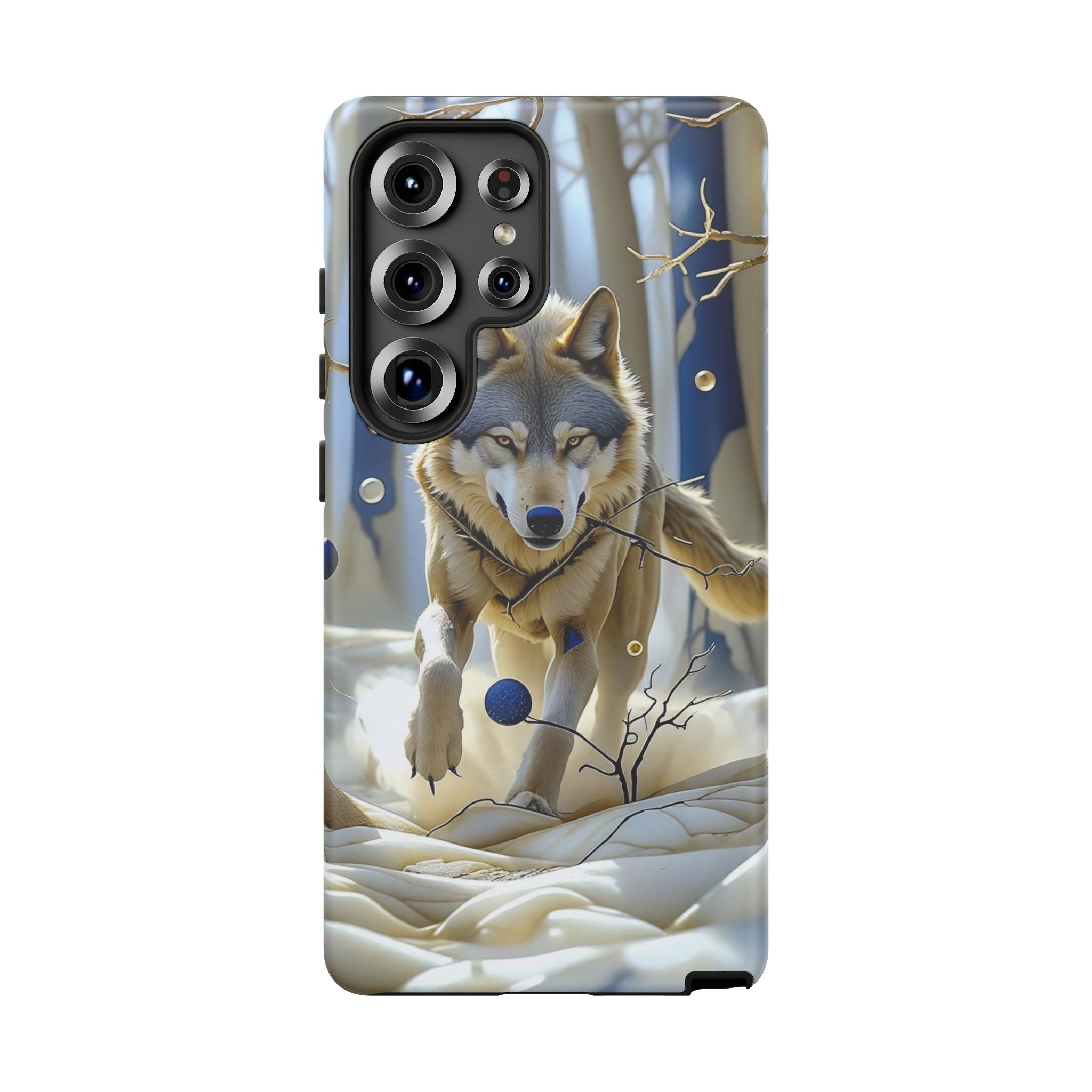 Wolf in Snow Samsung Galaxy Case — Rugged Wildlife