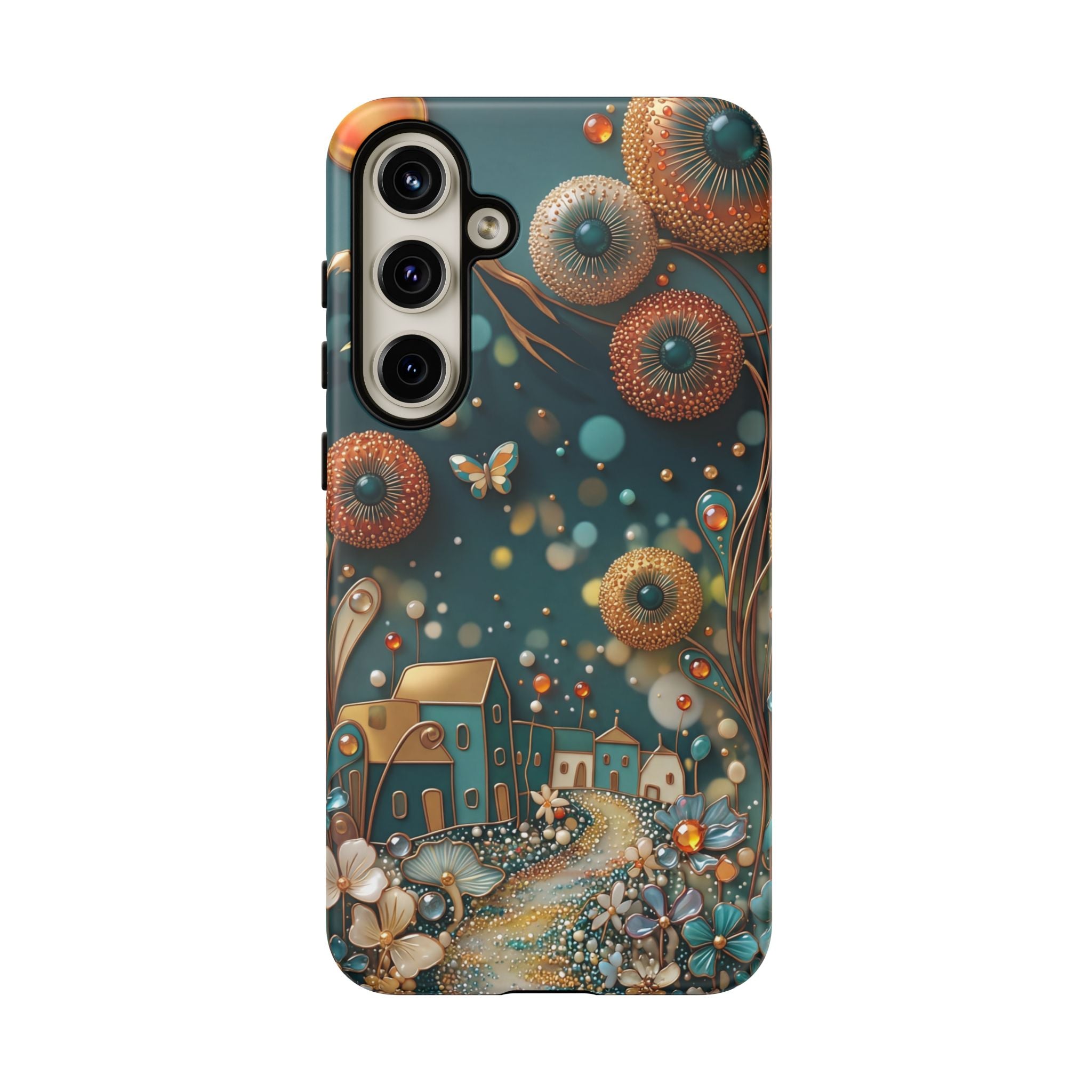 Whimsical Night Village Samsung Galaxy Case