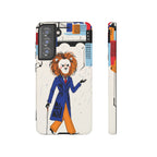 Lion Gentleman Samsung Galaxy Phone Case | Dapper Lion in City Rain