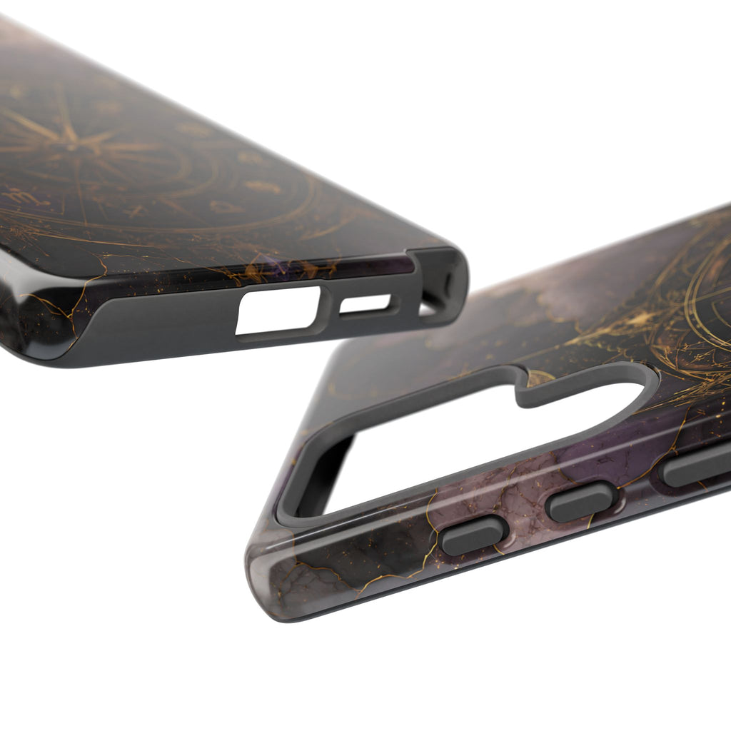 Vintage Astrology Compass Samsung Galaxy Phone Case | Celestial Zodiac Phone Case