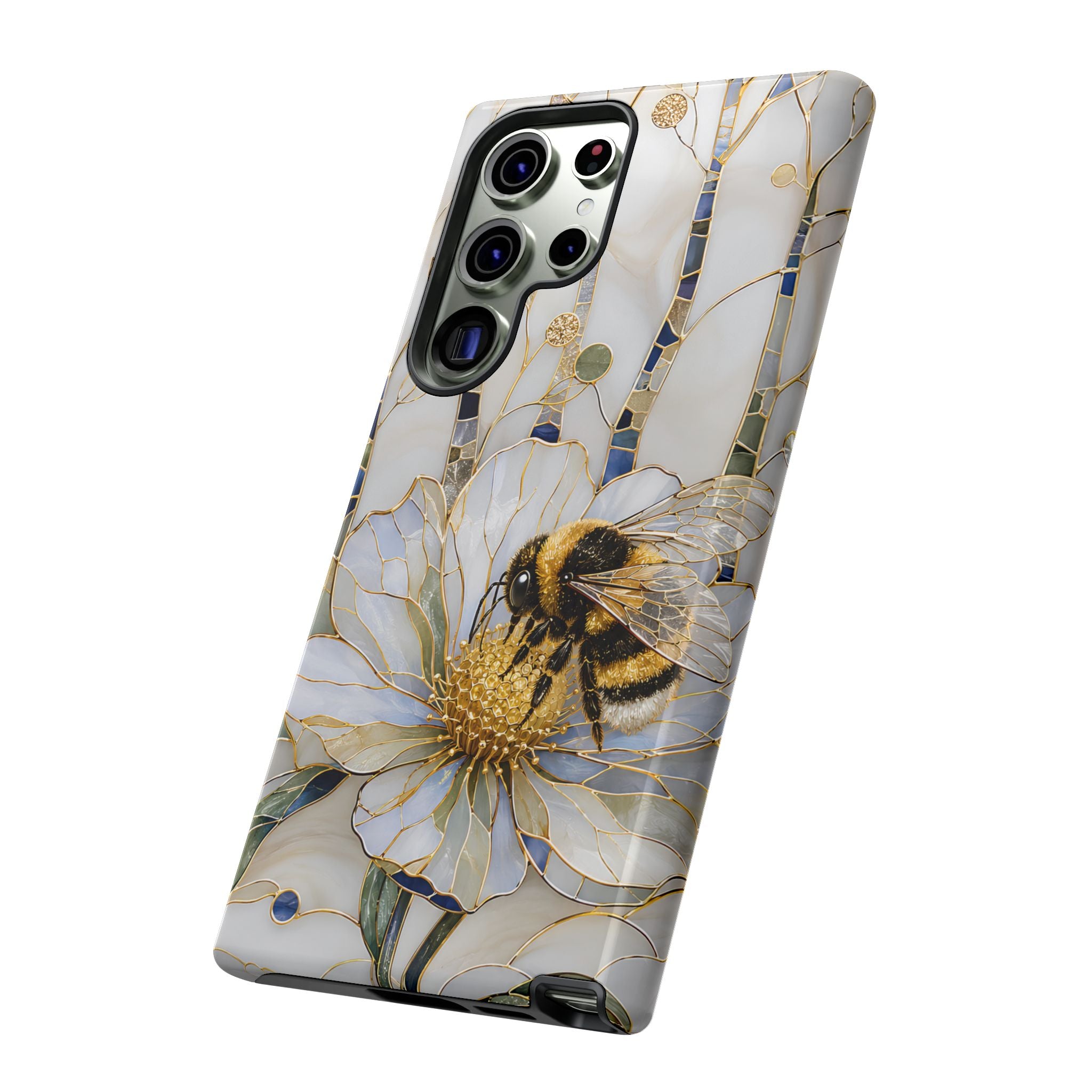 Bumblebee Samsung Galaxy Phone Case | Stained Glass Bee Phone Case