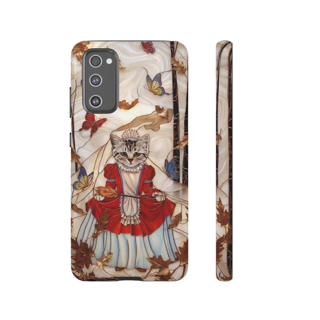 Custodia per Samsung Galaxy con motivo principessa gatto vintage