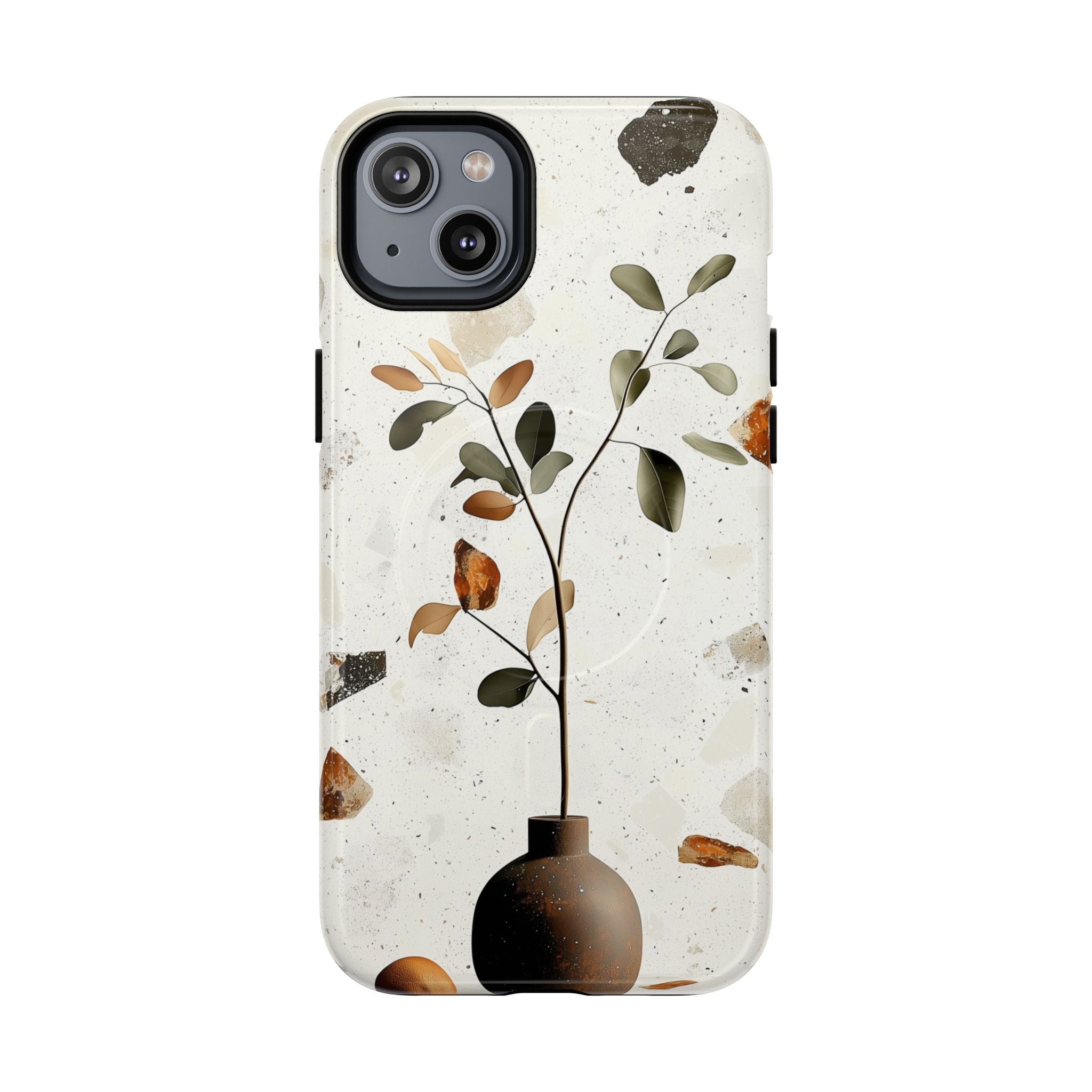 Custodia MagSafe resistente per iPhone con motivo floreale | Minimal Botanical