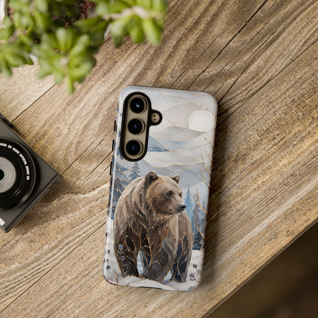 Grizzly Bear Samsung Galaxy Phone Case | Winter Wildlife Phone Case