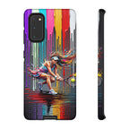 Colour Splash Tennis Samsung Galaxy Phone Case | Vibrant Female Player Art