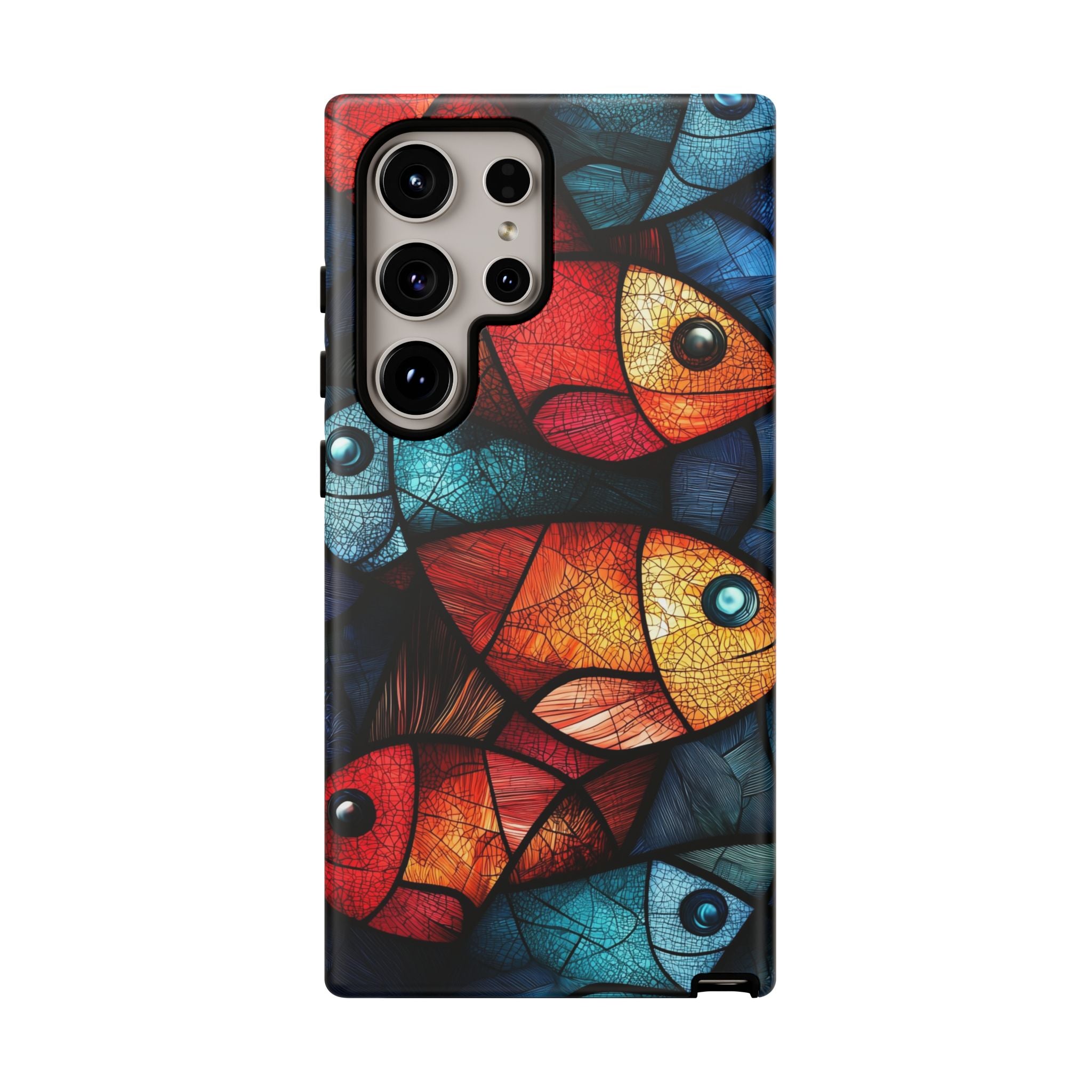 Fish Mosaic Tough Samsung Galaxy Case — Colourful Artistic Fish Pattern