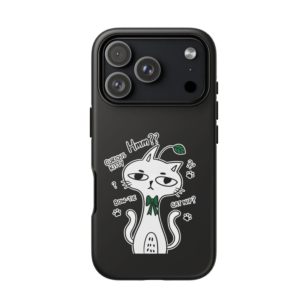 Cover per telefono Gatto Carino Confuso — Custodia protettiva con grafica "Hmm??"