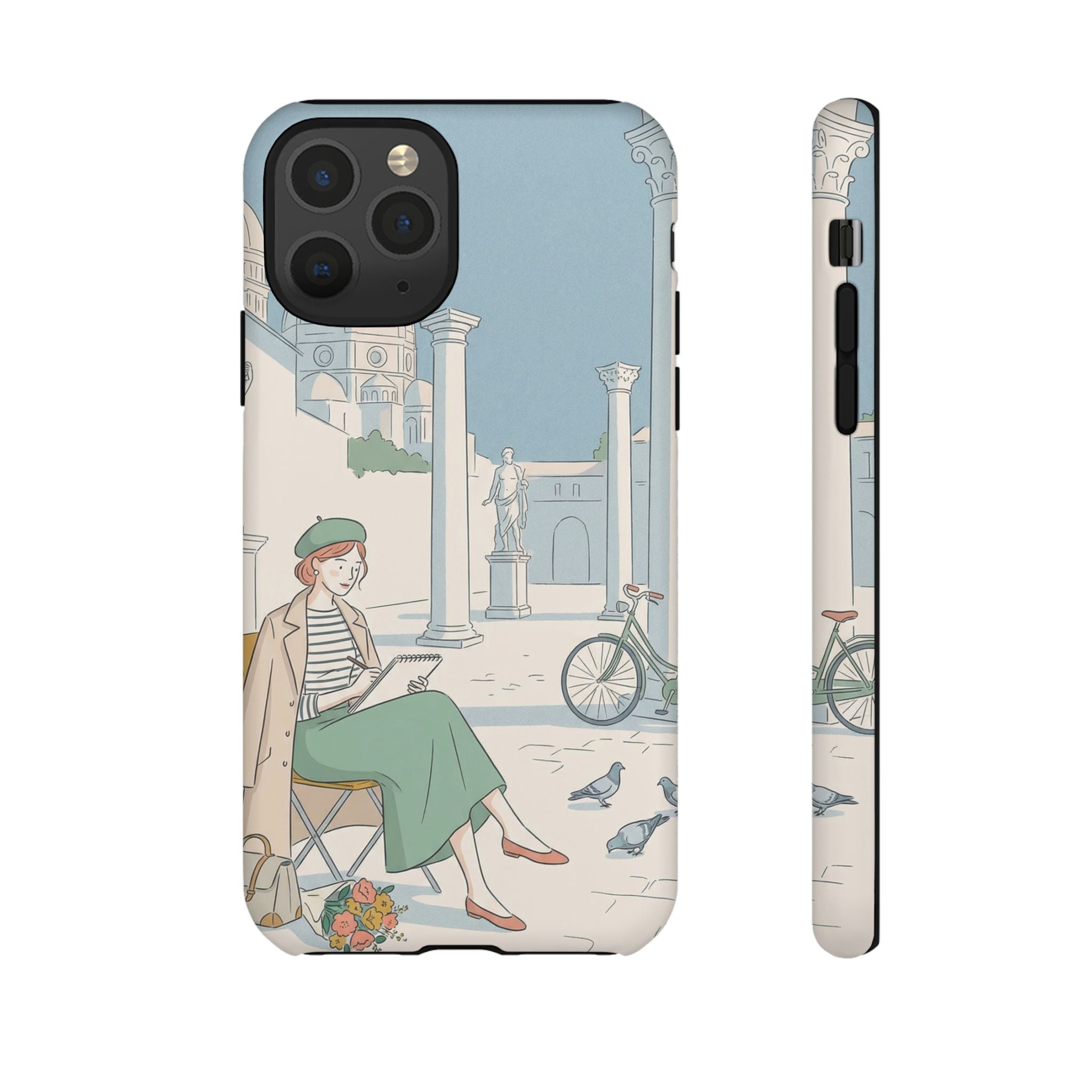 Florence Art Aesthetic iPhone Case | Renaissance Italy Travel Illustration