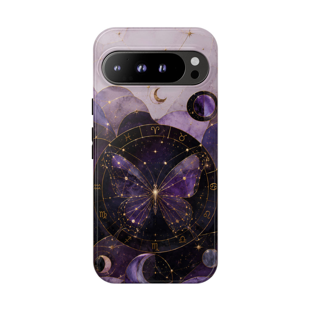 Celestial Butterfly Google Pixel Phone Case | Zodiac Moon Phase Phone Case