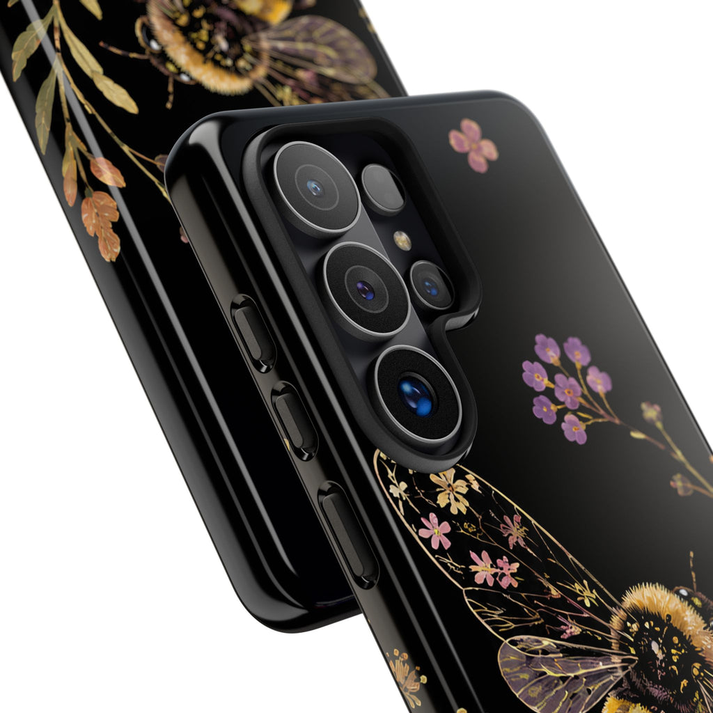 Vintage Bee Floral Samsung Galaxy Phone Case