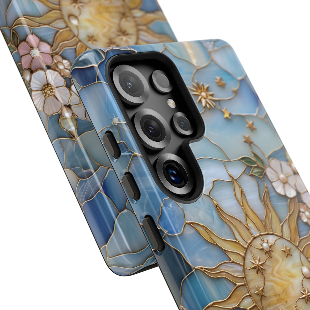 Stained Glass Floral Sun & Sea Tough Samsung Galaxy Case