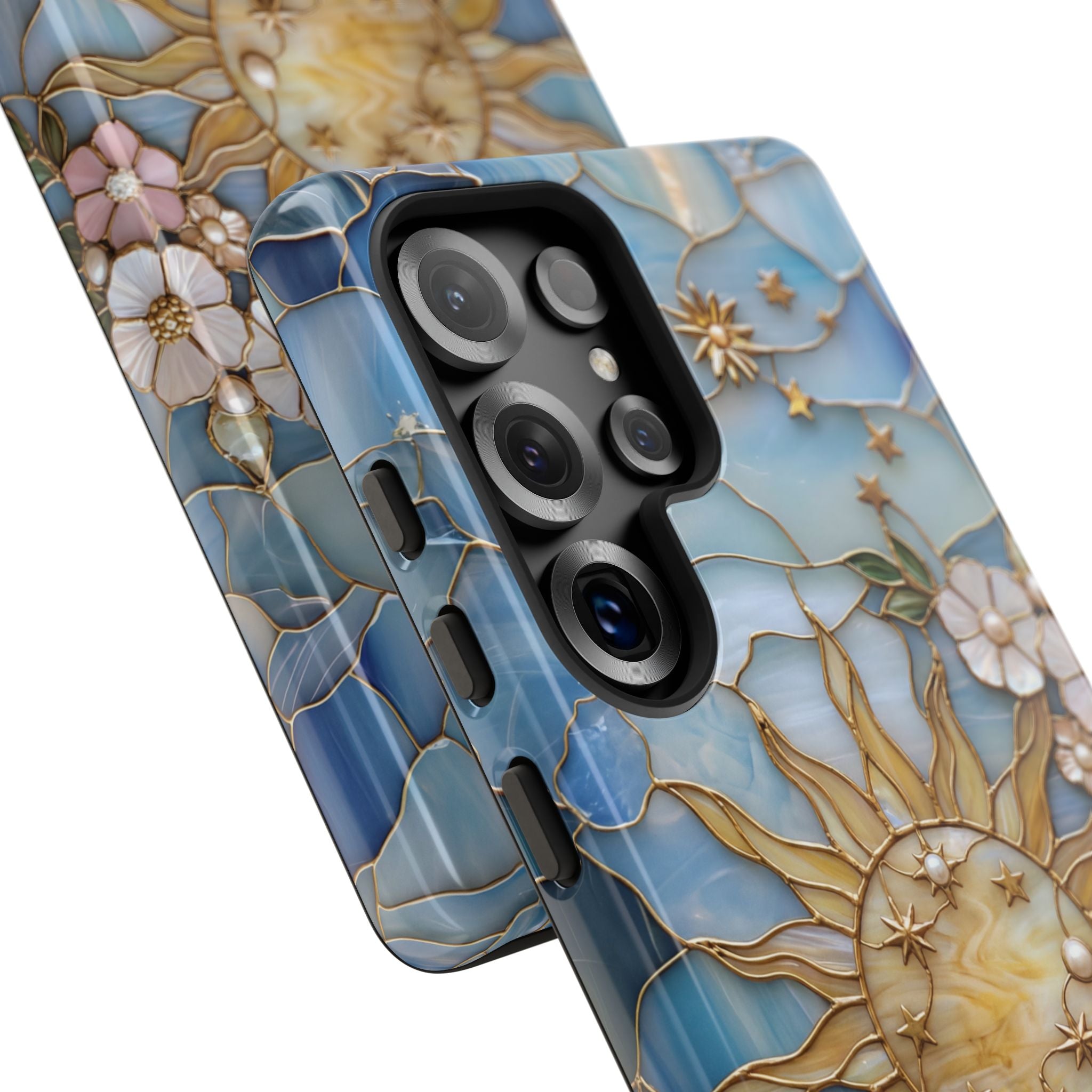 Stained Glass Floral Sun & Sea Tough Samsung Galaxy Case