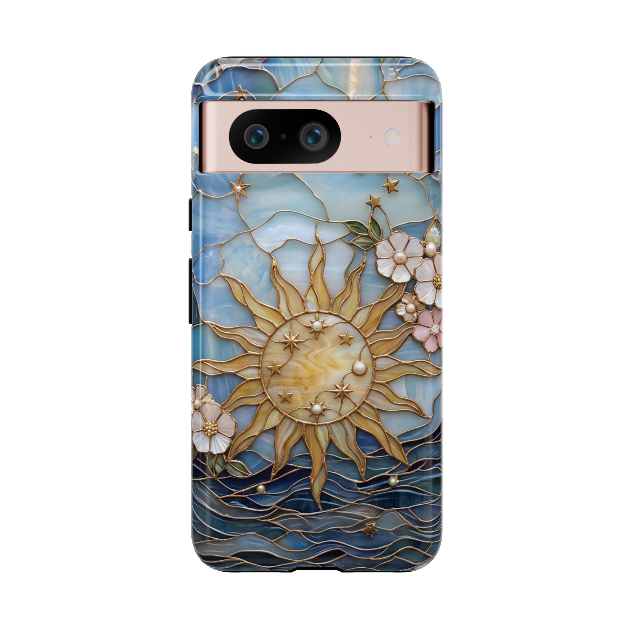 Stained Glass Floral Sun & Sea Tough Google Pixel Case