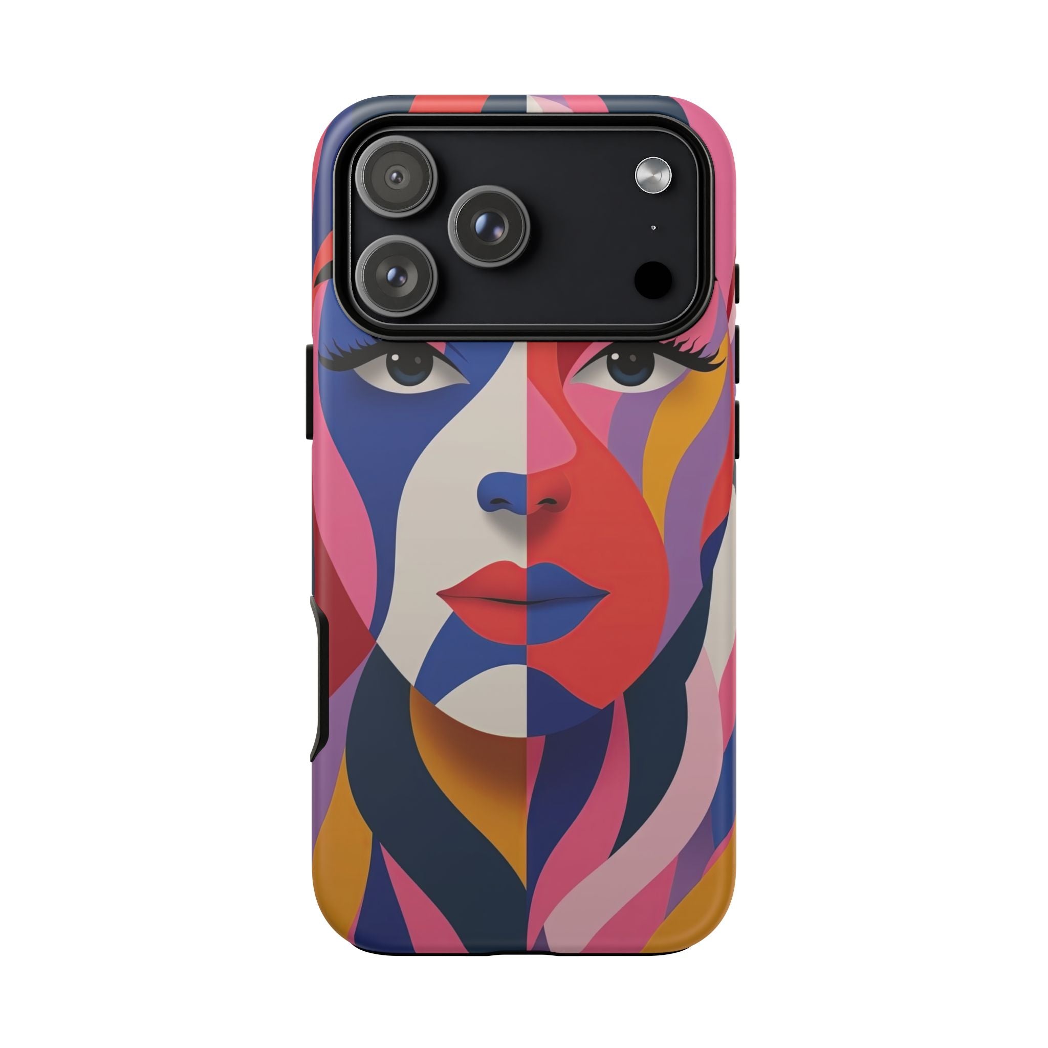 Abstract Colourful Face iPhone Case | Vibrant Pop Art