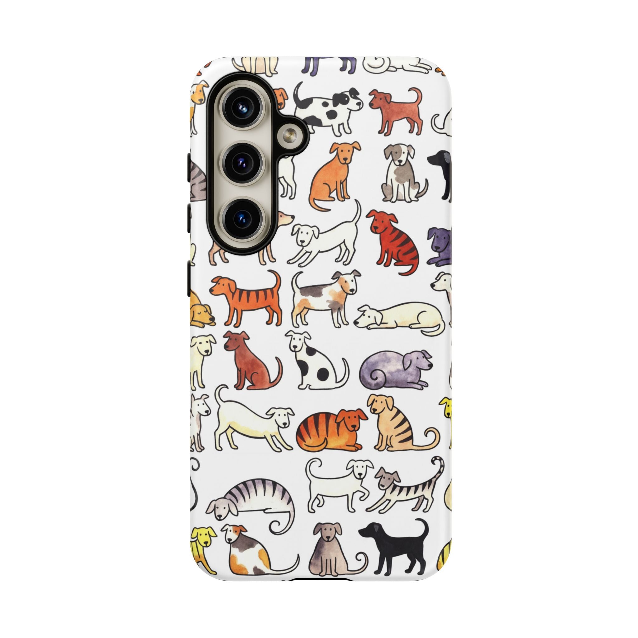Dog Pattern Samsung Galaxy Case | Cute Colourful Dogs