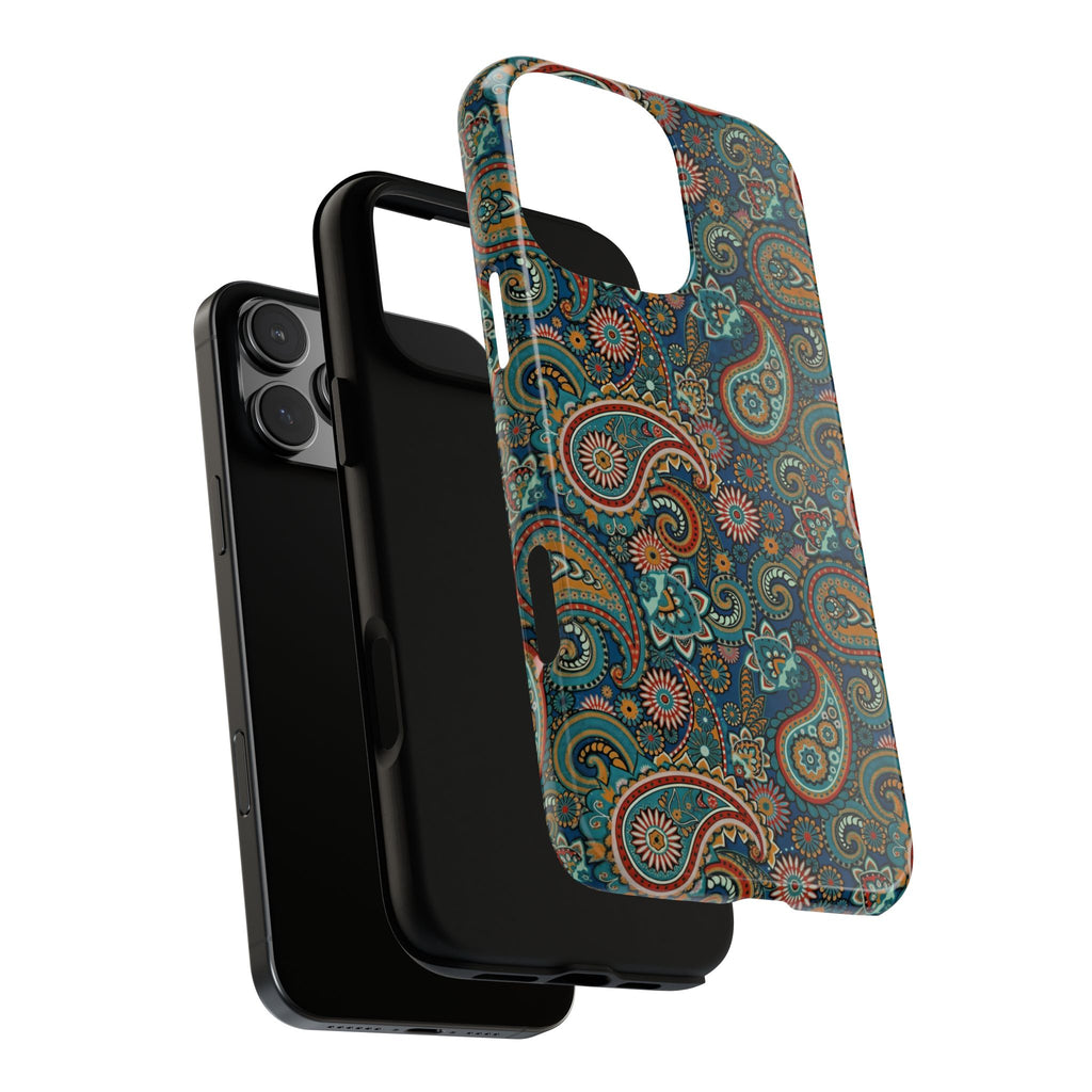 Batik Vibrant Paisley Protective Tough iPhone Case