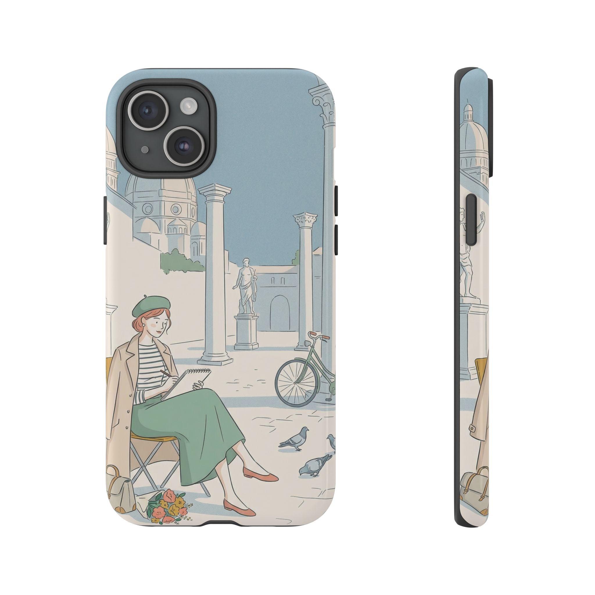 Florence Art Aesthetic iPhone Case | Renaissance Italy Travel Illustration