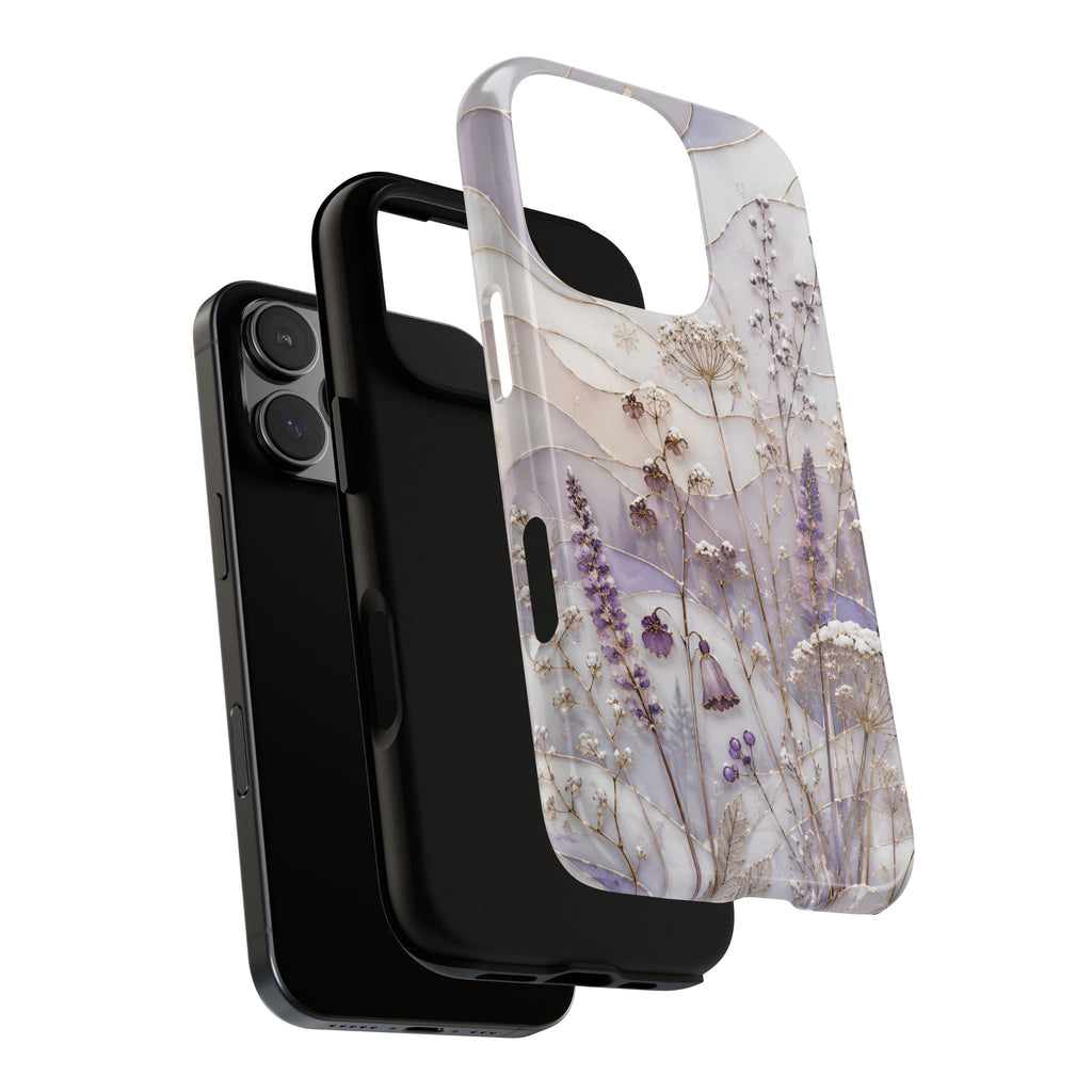 Stained Glass Wildflower iPhone Case | Floral Meadow iPhone Case