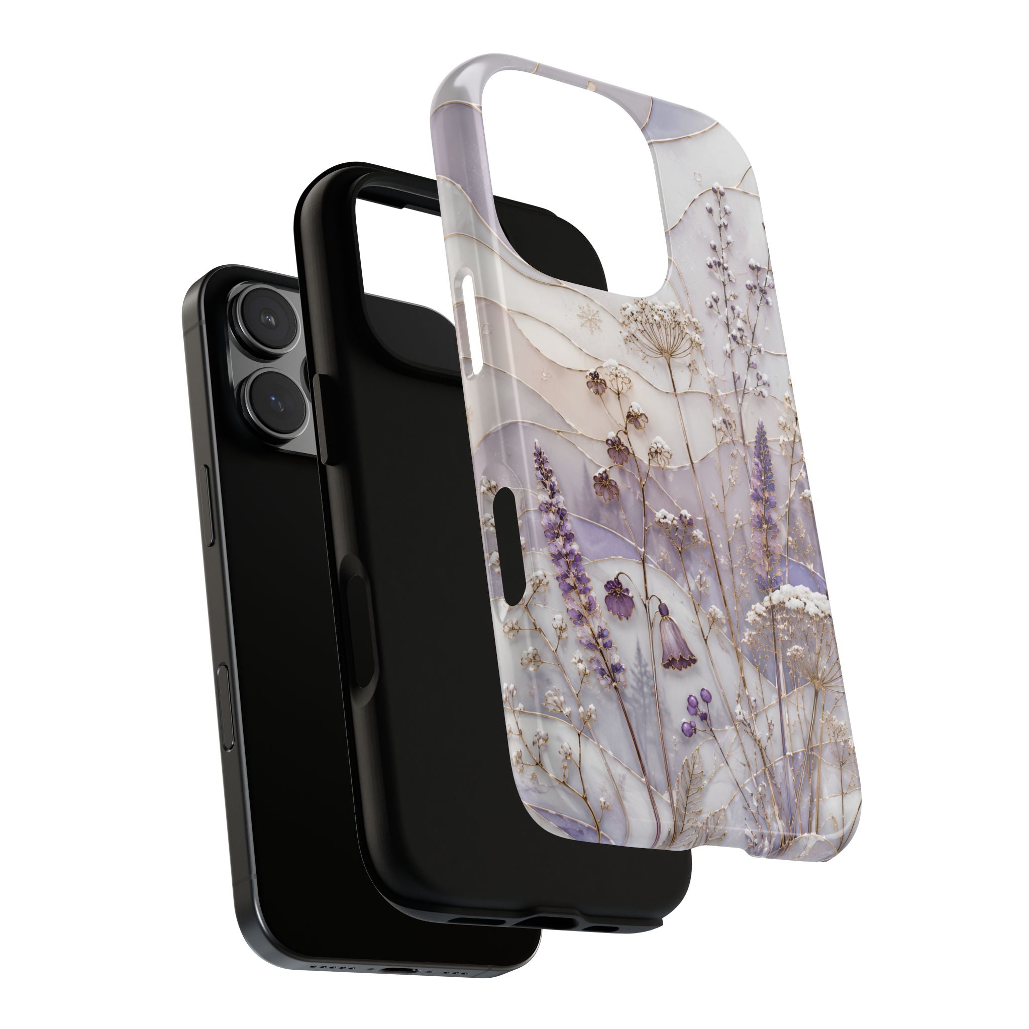 Stained Glass Wildflower iPhone Case | Floral Meadow iPhone Case