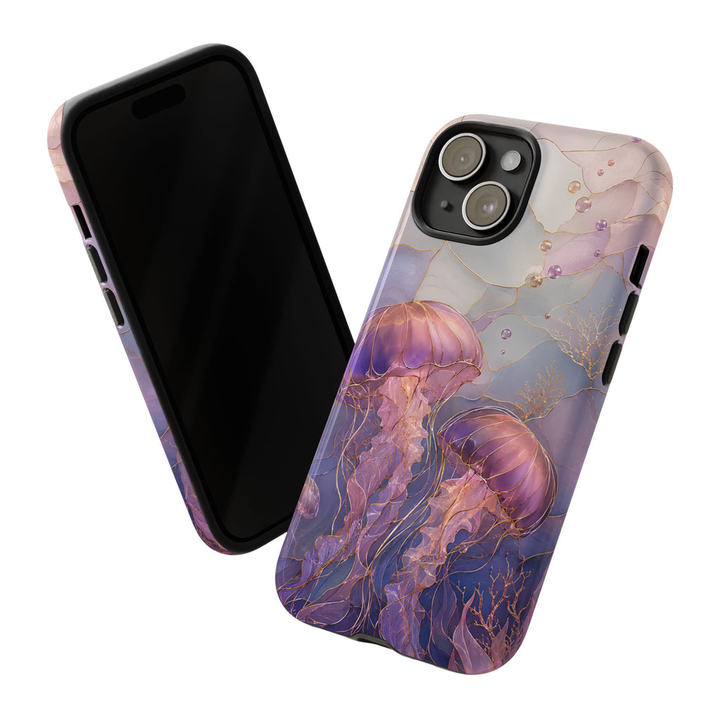 Jellyfish iPhone Case | Stained Glass Ocean iPhone Case