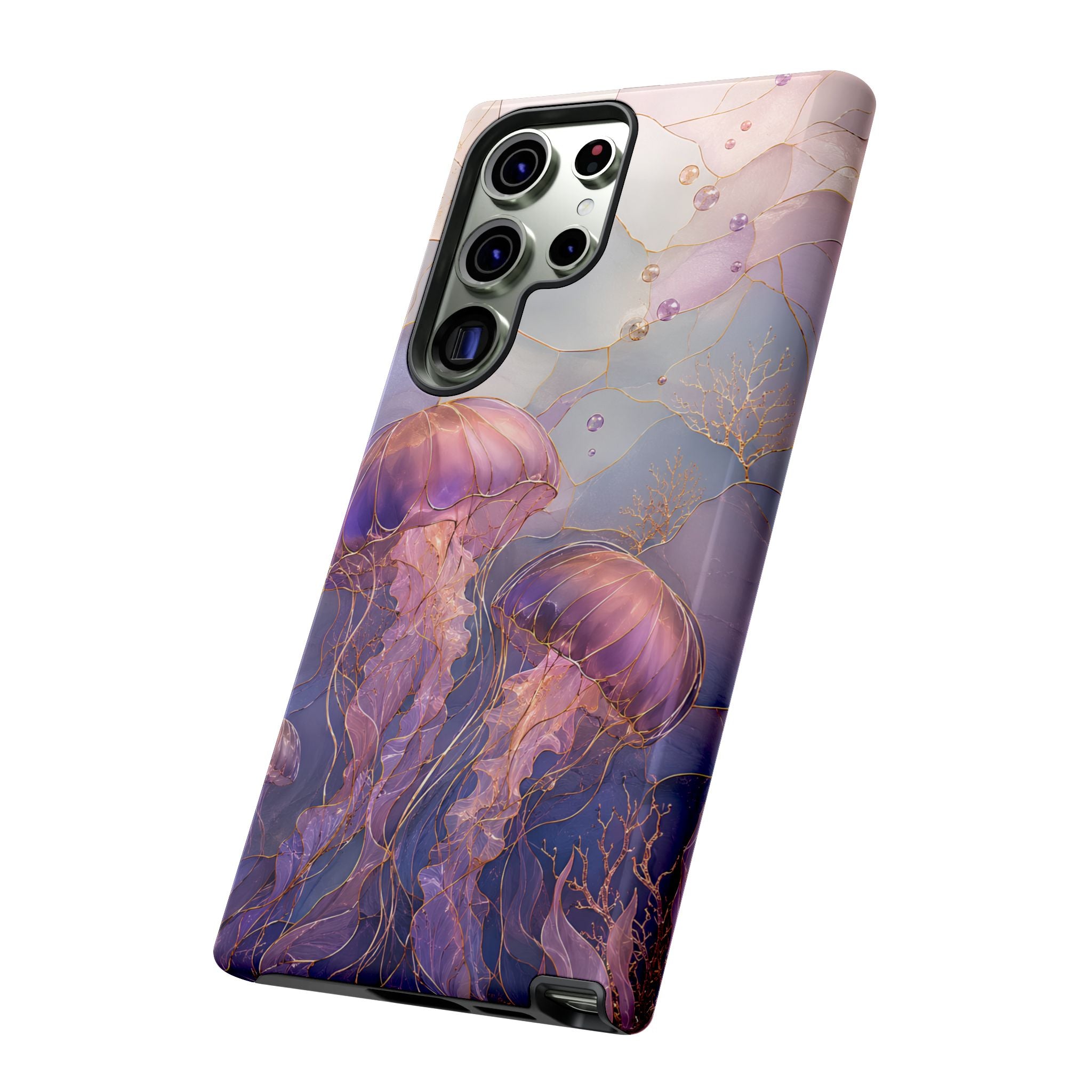 Jellyfish Samsung Galaxy Phone Case | Stained Glass Ocean Phone Case