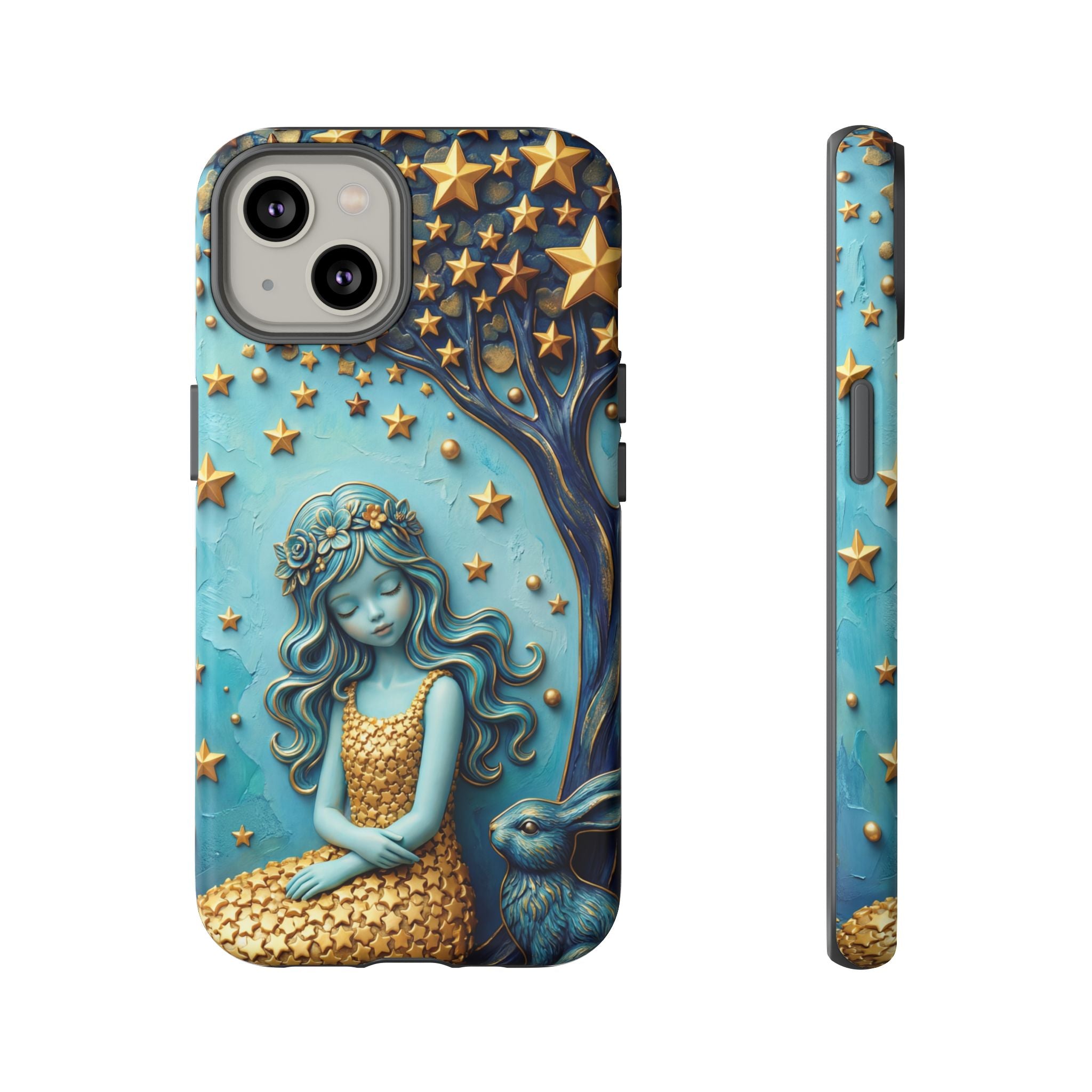Dreamy Maiden & Star Tree iPhone Case
