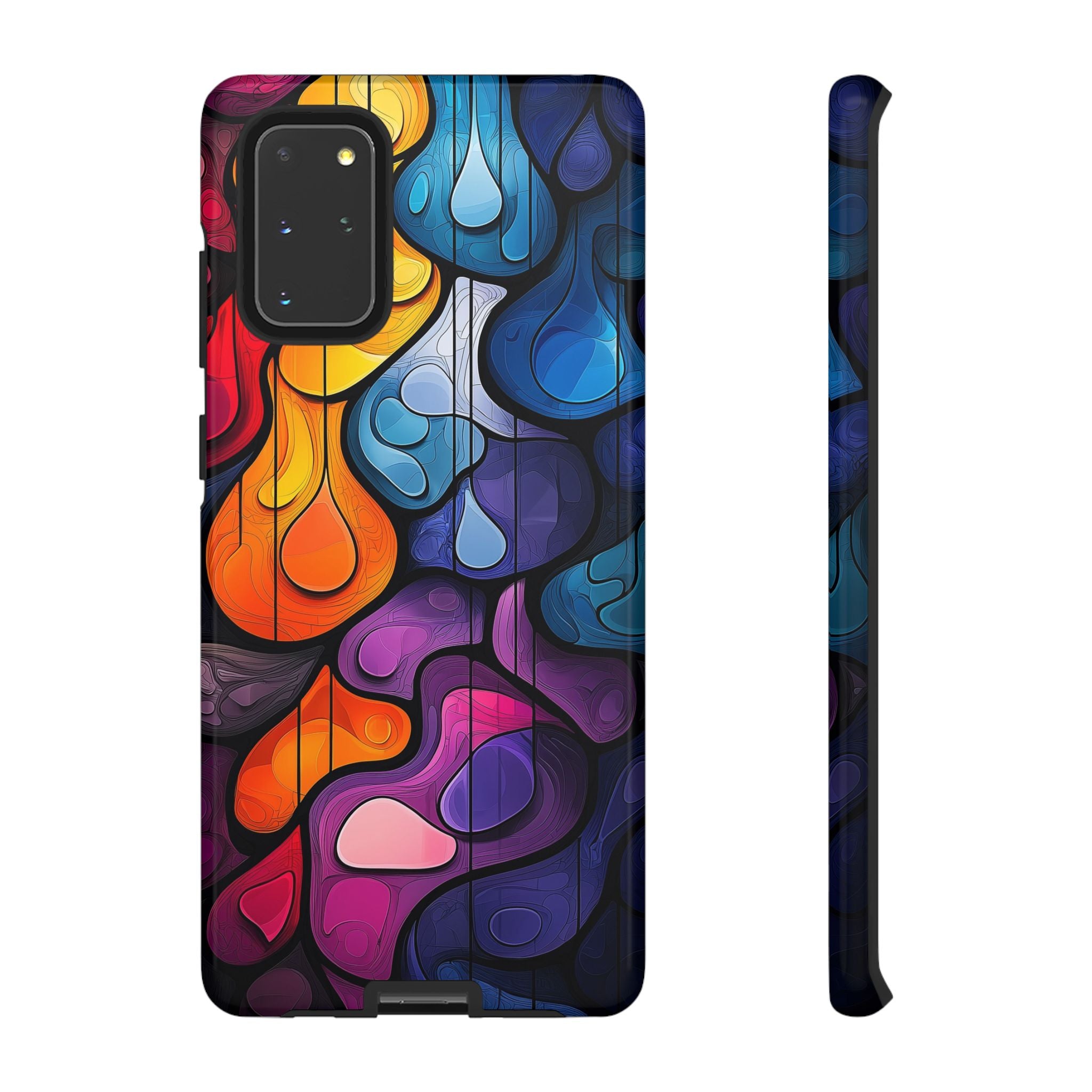 Abstract Colourful Drop Samsung Galaxy Case — Vibrant Stained-Glass