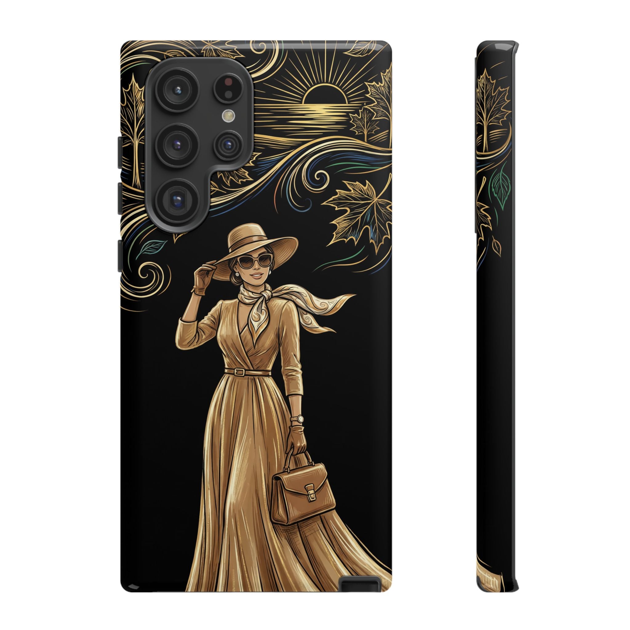 Vintage Autumn Lady Samsung Galaxy Phone Case