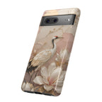 Crane Google Pixel Phone Case | Floral Phone Case
