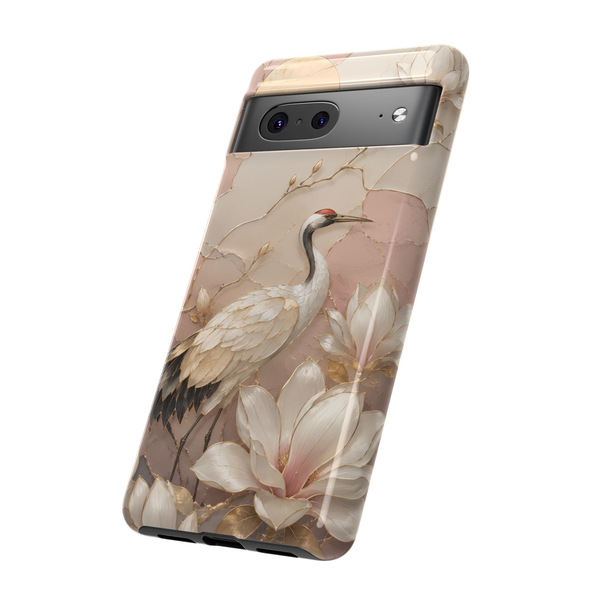 Crane Google Pixel Phone Case | Floral Phone Case