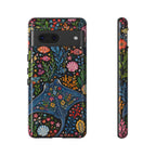 Manta Ray Floral Google Pixel Phone Case | Colorful Underwater Sea Life Protective Cover