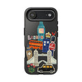 London Travel iPhone Case Aesthetic Sticker Collage Cute Retro City Cover