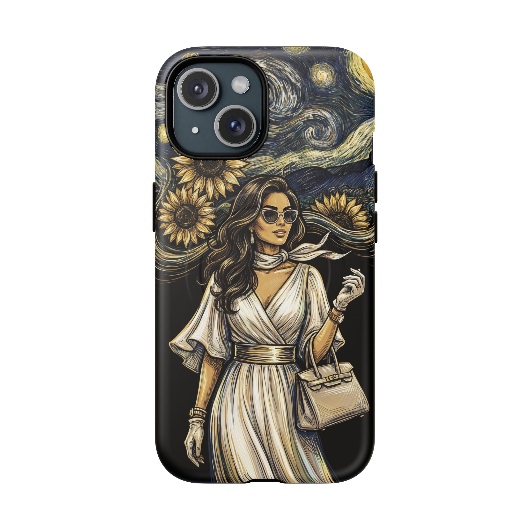 Van Gogh Night Sunflowers MagSafe iPhone Case | Chic Woman Art