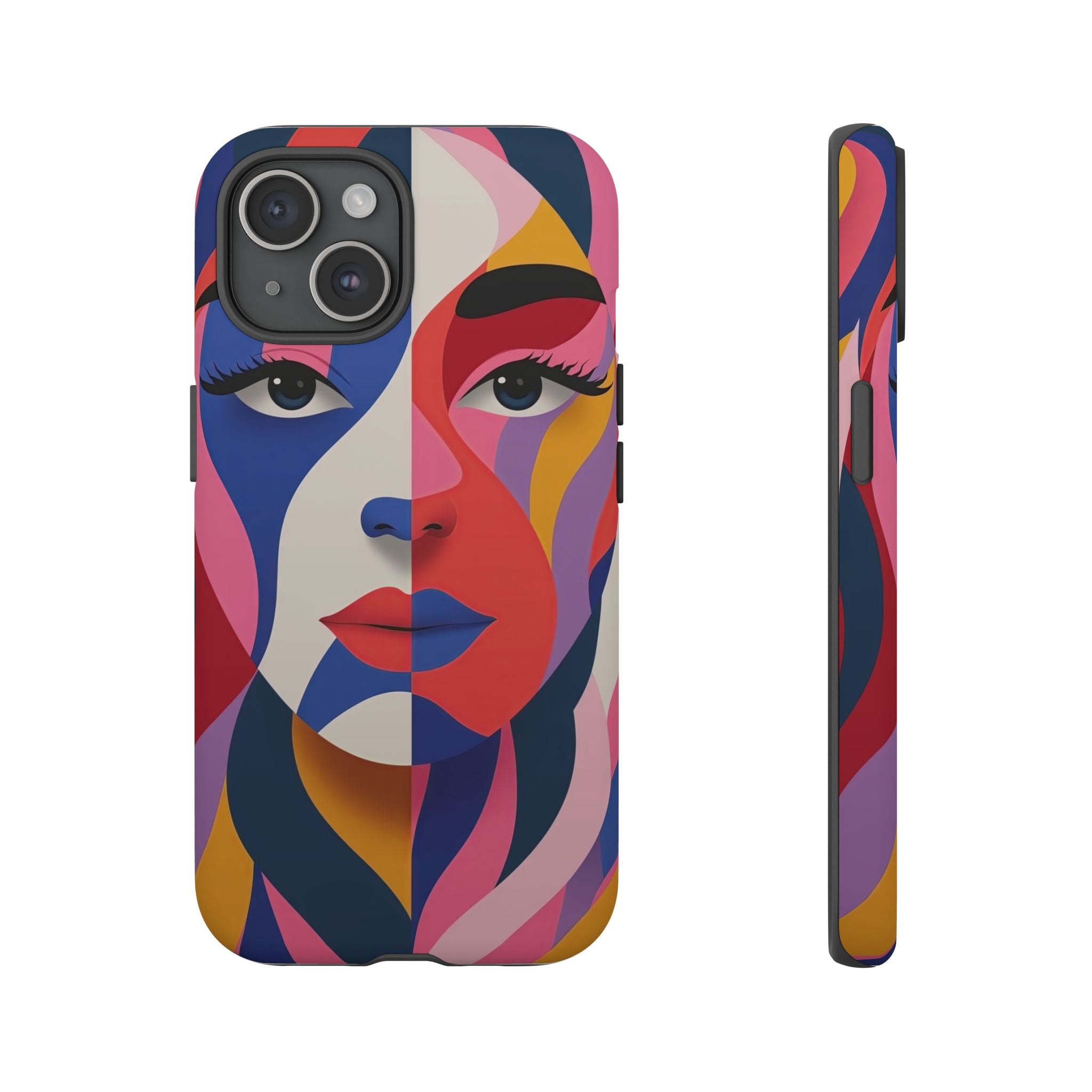 Abstract Colourful Face iPhone Case | Vibrant Pop Art