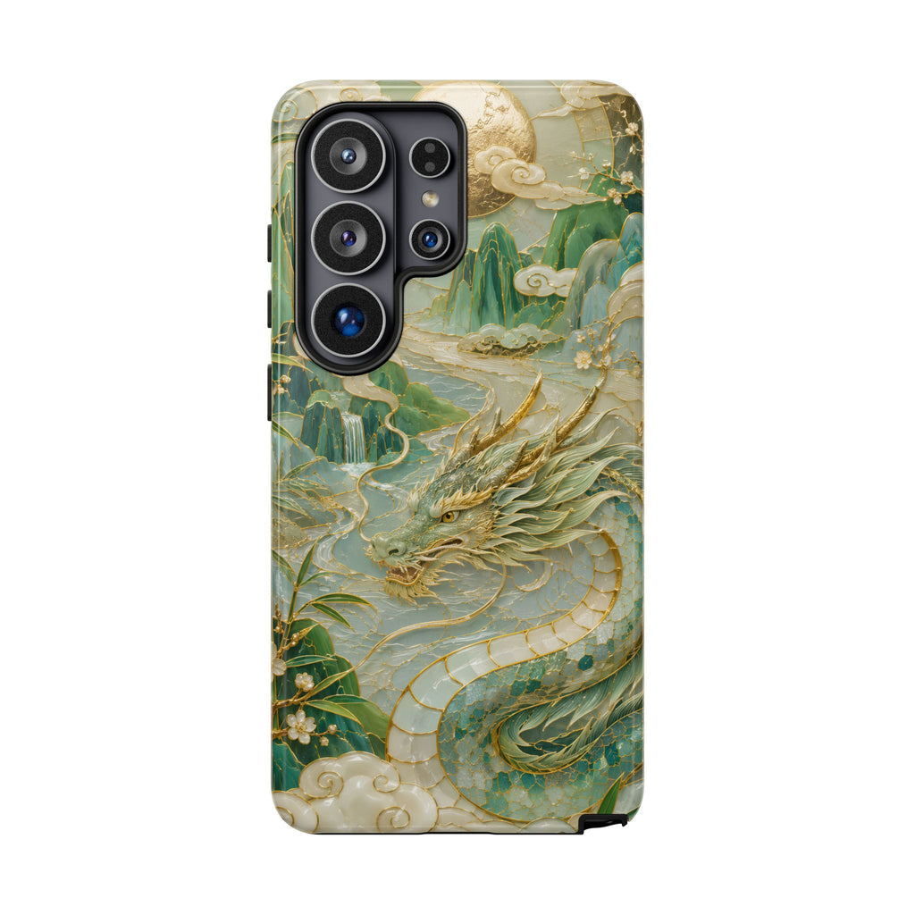 Chinese Dragon Samsung Galaxy Phone Case | Jade Dragon Art Cover
