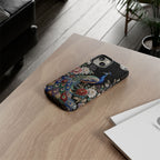 Peacock Moon Tough iPhone Case | Elegant Floral Phone Case