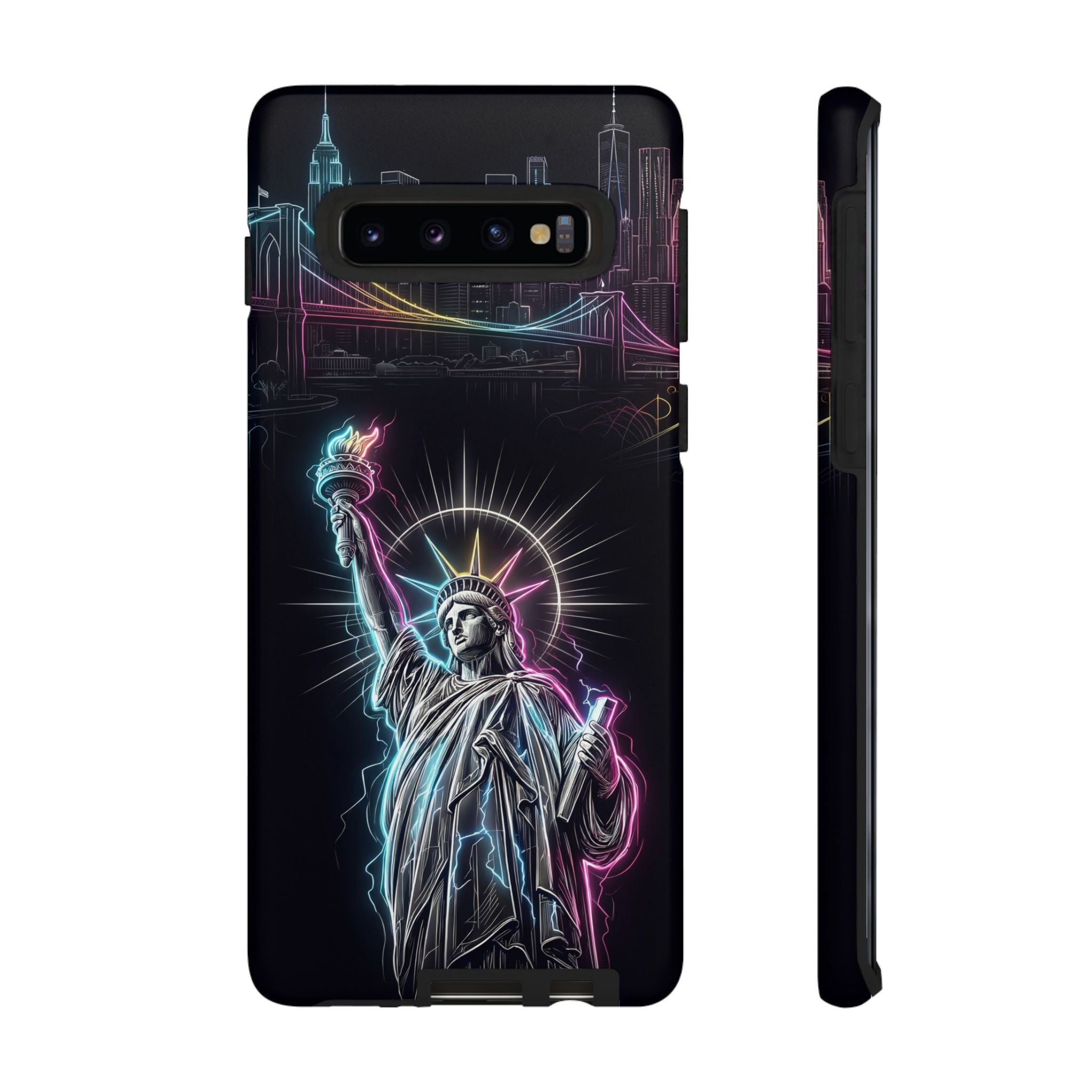 Neon Statue of Liberty Tough Samsung Galaxy Phone Case