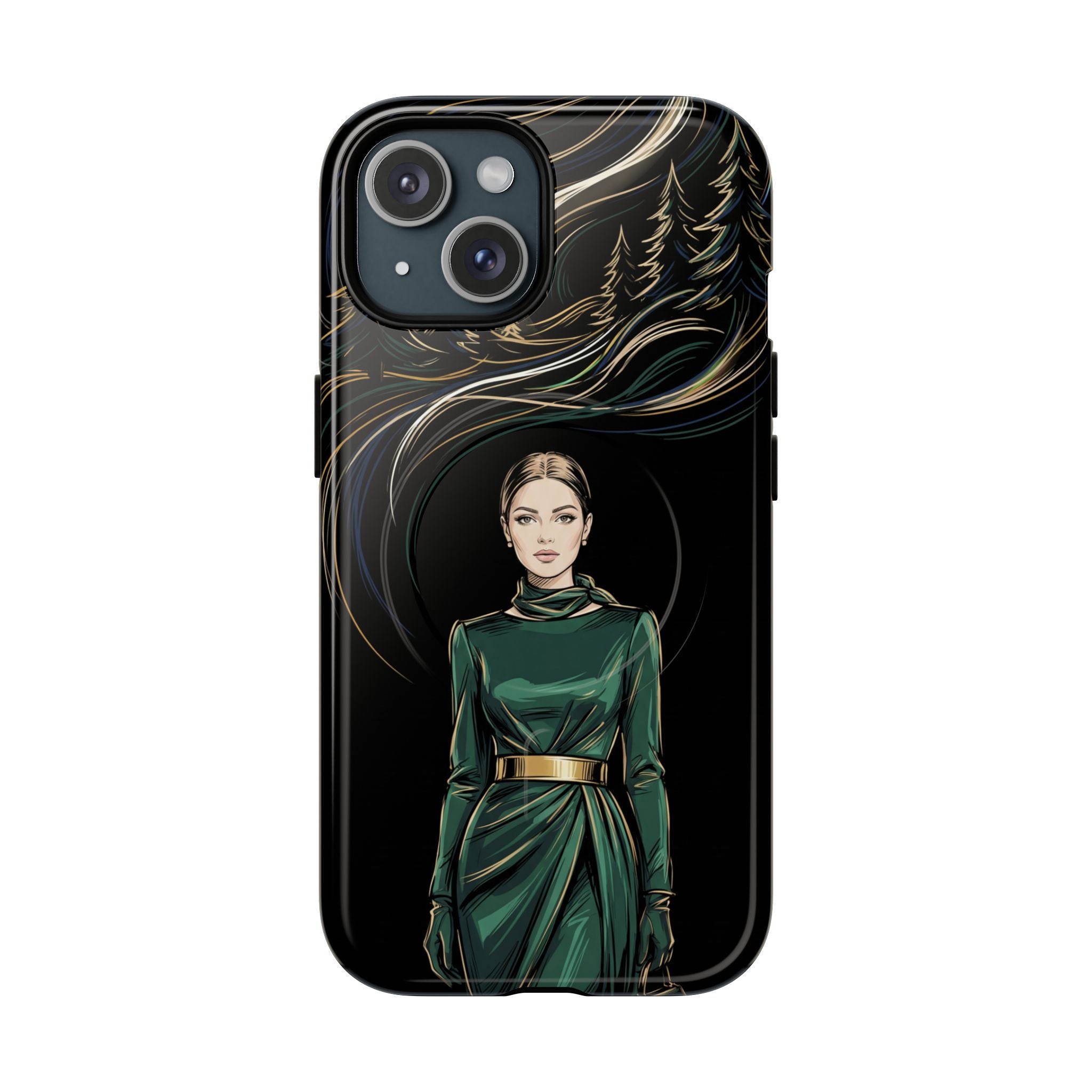 Elegant Forest Woman MagSafe iPhone Case