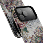 Gemstone Spider Moon MagSafe iPhone Case | Boho Floral Protective Tough Case