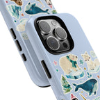 Cute Arctic Animals Tough iPhone Case