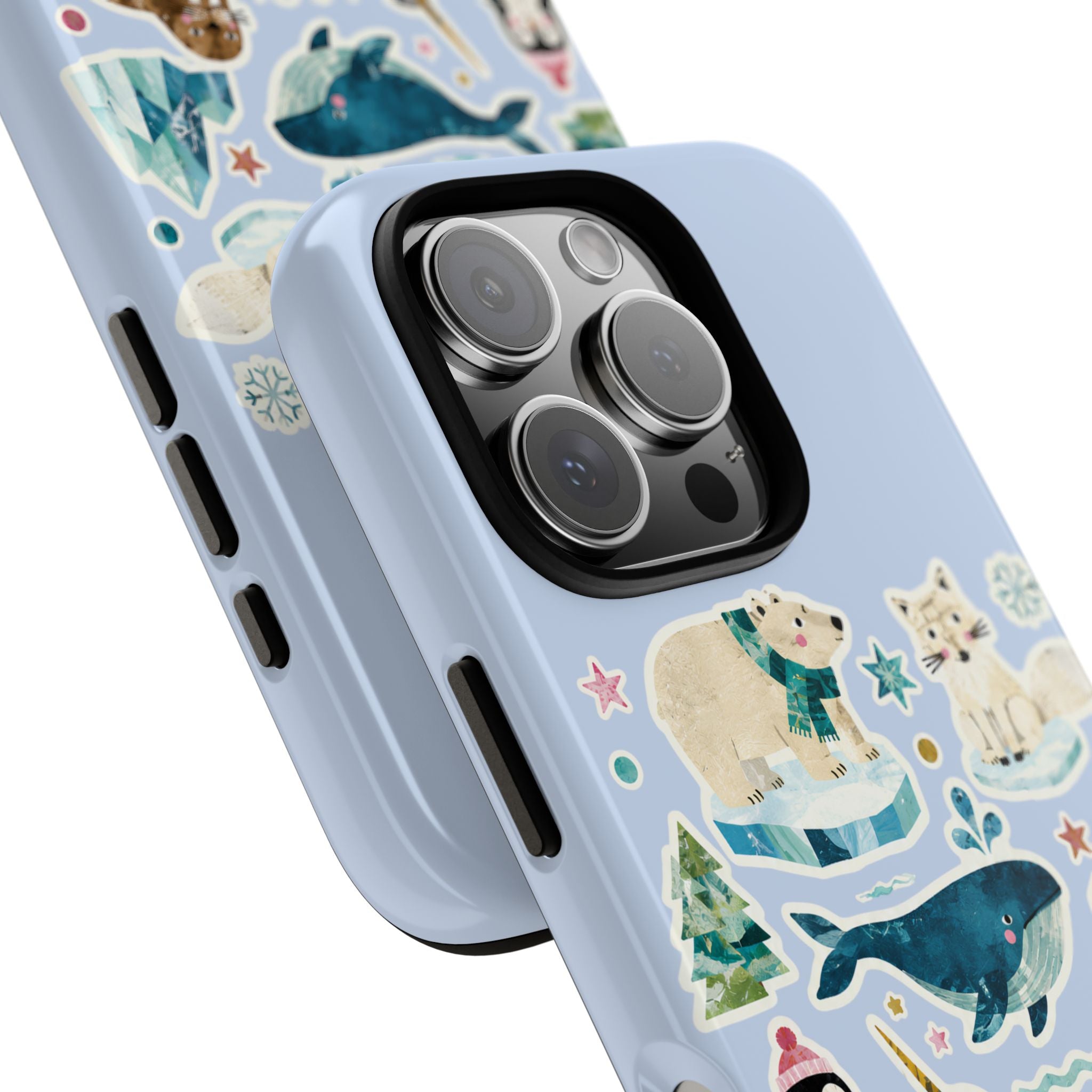 Cute Arctic Animals Tough iPhone Case