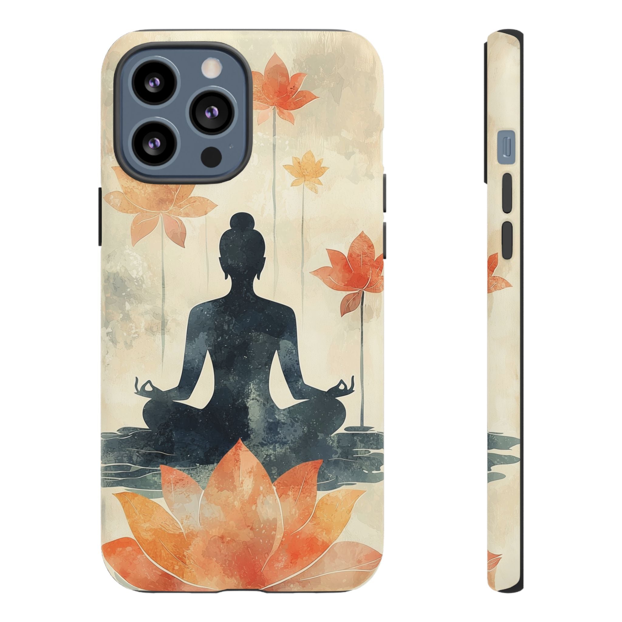 Yoga Lotus iPhone Case | Meditative Silhouette