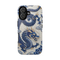 Asian Zodiac Dragon MagSafe iPhone Case V2 | Blue & White Porcelain Luxury Protective Case | Year of the Dragon Gift