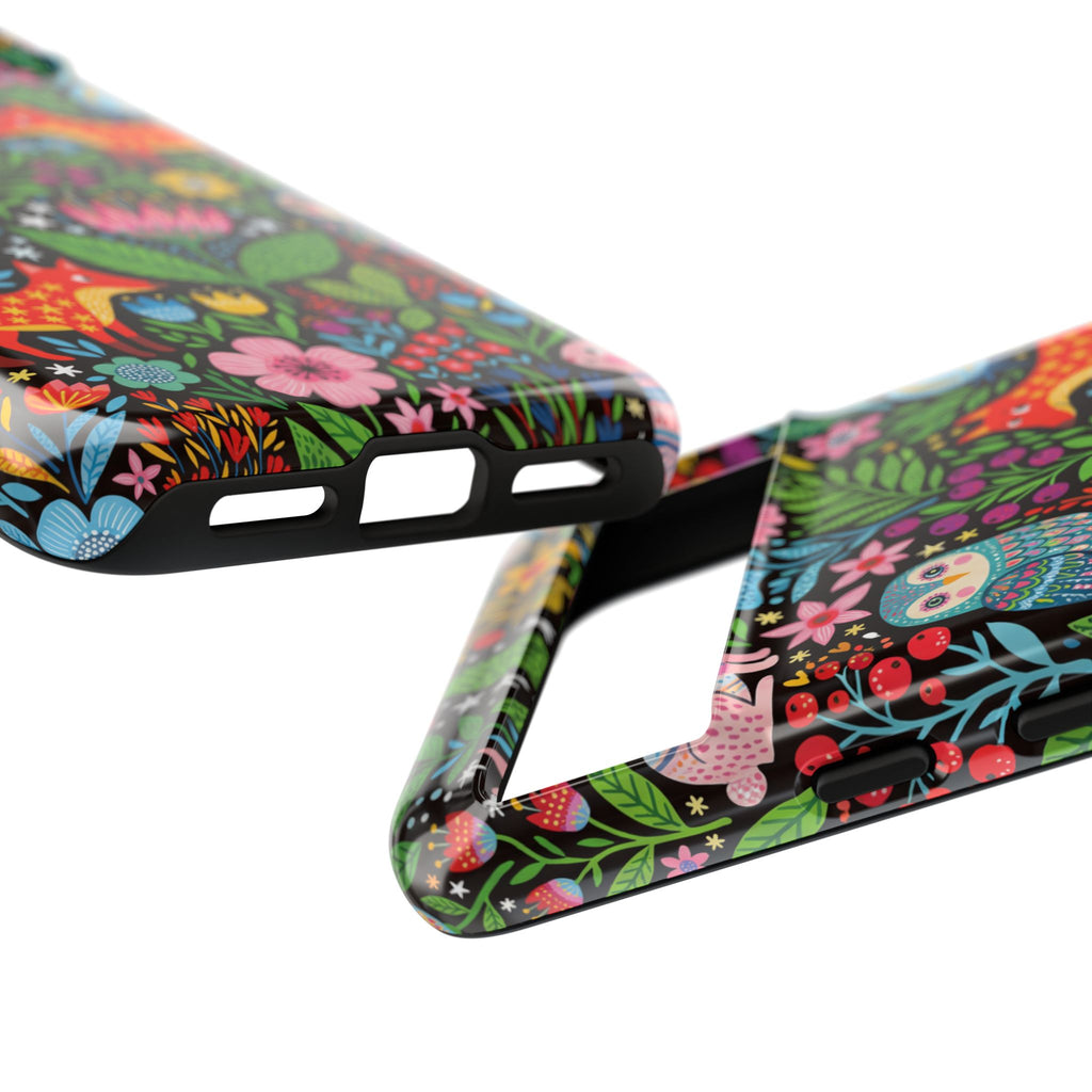 Floral Woodland Google Pixel Phone Case | Colourful Fox & Owl Protective Cover