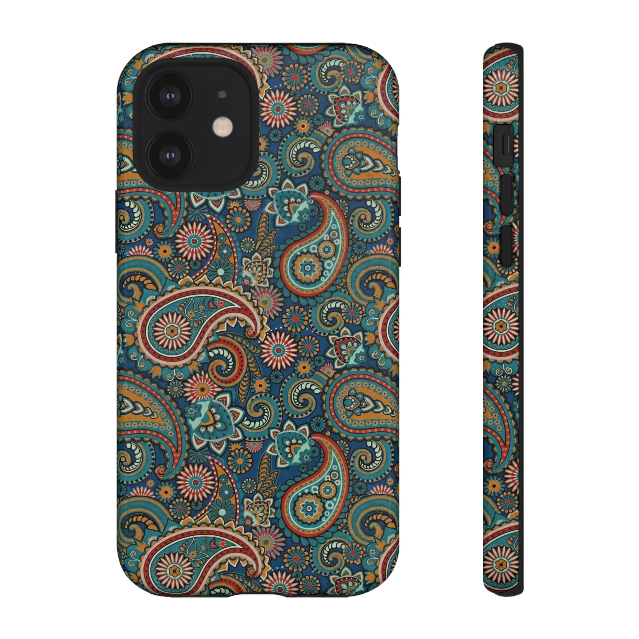 Batik Vibrant Paisley Protective Tough iPhone Case