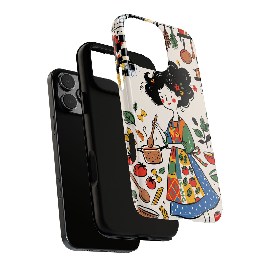Illustrazione Cucina Chef Fantasioso Cover iPhone