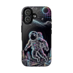 Space Explorer Astronaut NeonMagSafe iPhone Case