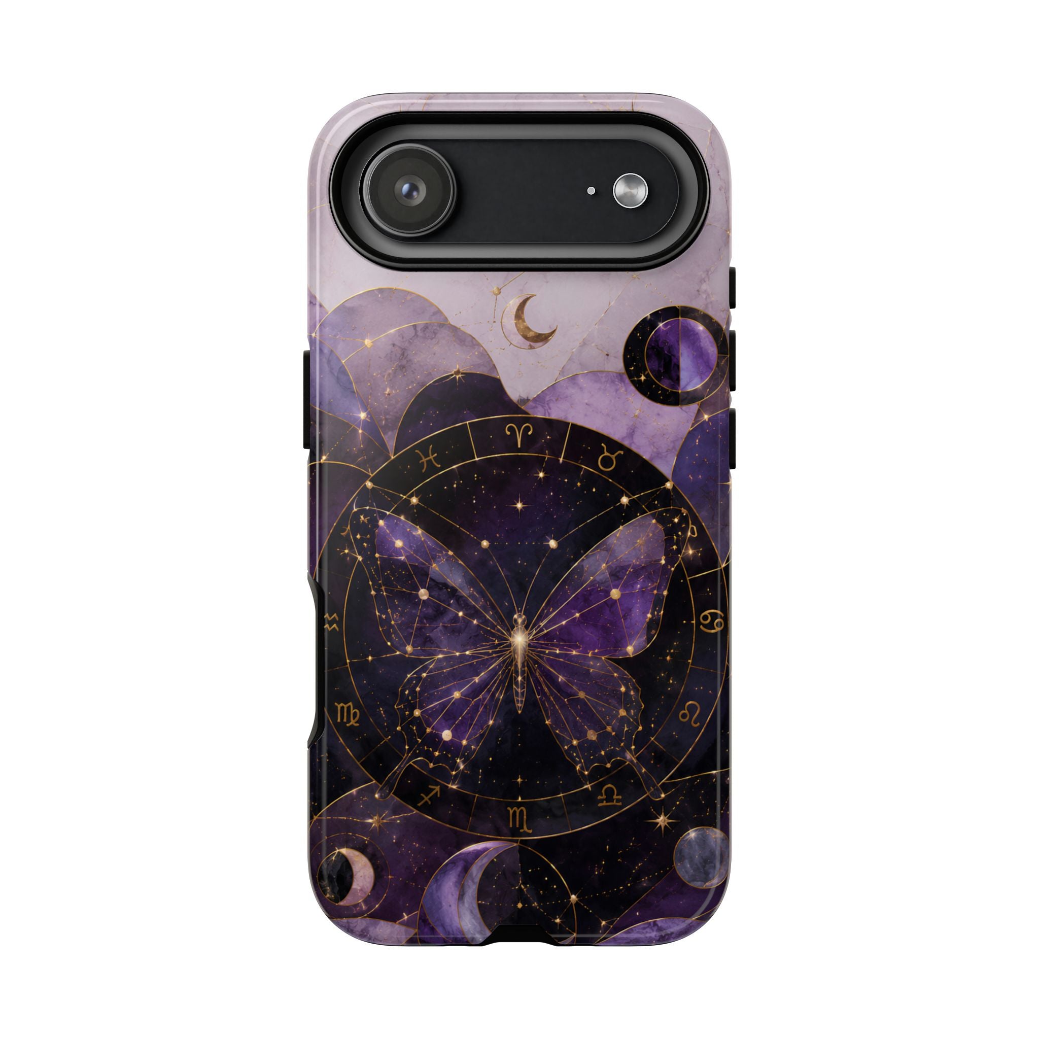 Celestial Butterfly iPhone Case | Zodiac Moon Phase iPhone Case