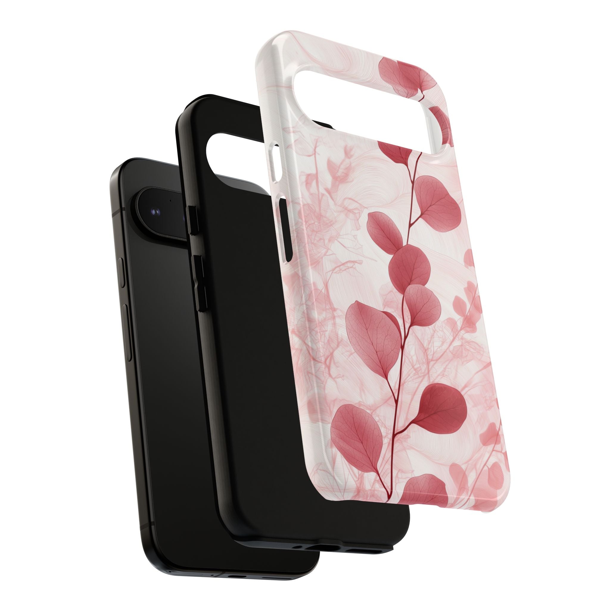 Pink Botanical Floral Eucalyptus Google Pixel Phone Case