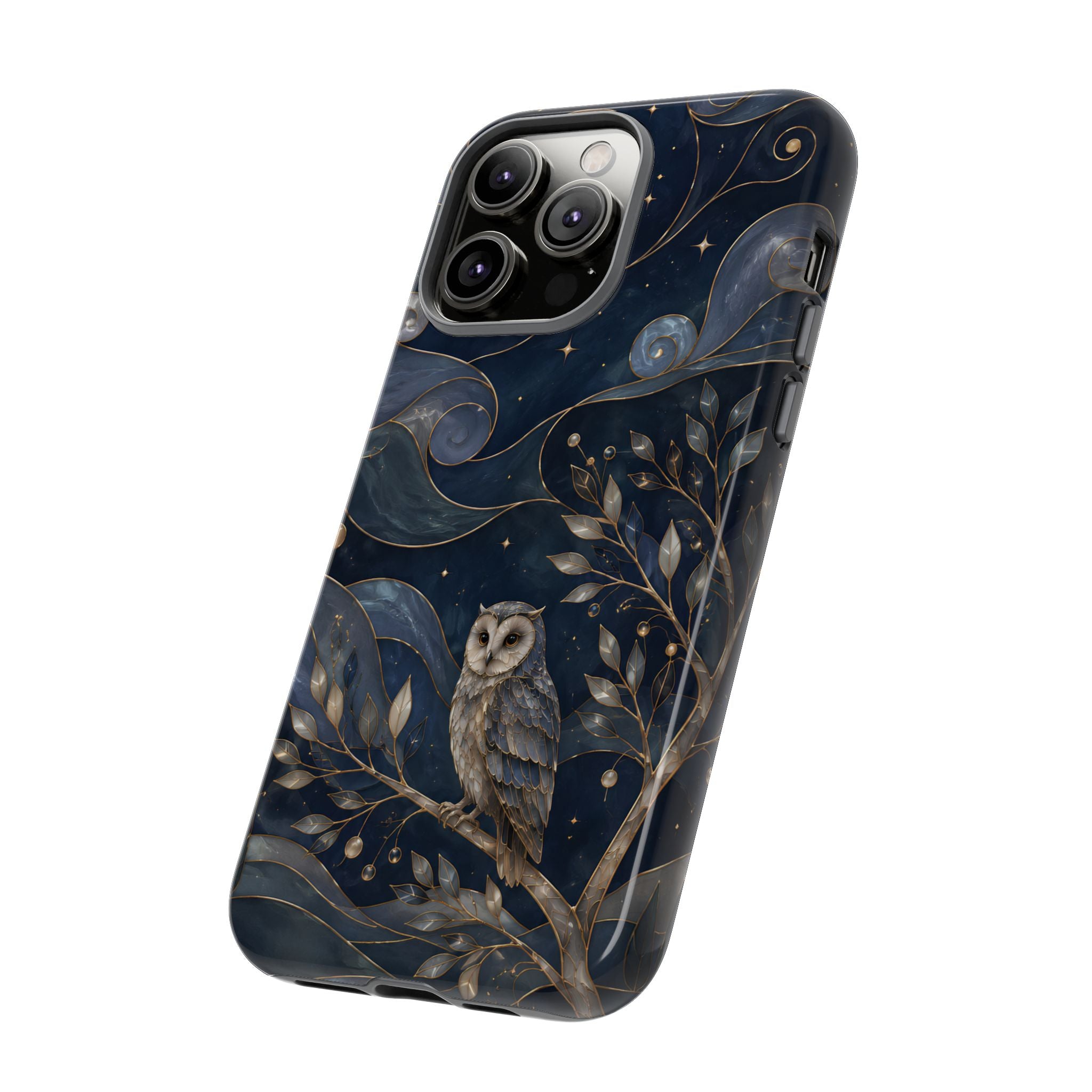 Barn Owl iPhone Case | Midnight Forest Art Cover